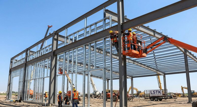 Будівництво виробничого ангару з ЛСТК-каркасу — РЕДІКОН Інжиніринг
