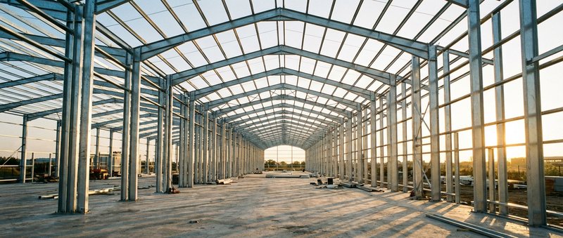 Turnkey warehouse construction — steel frame, ReadyCon