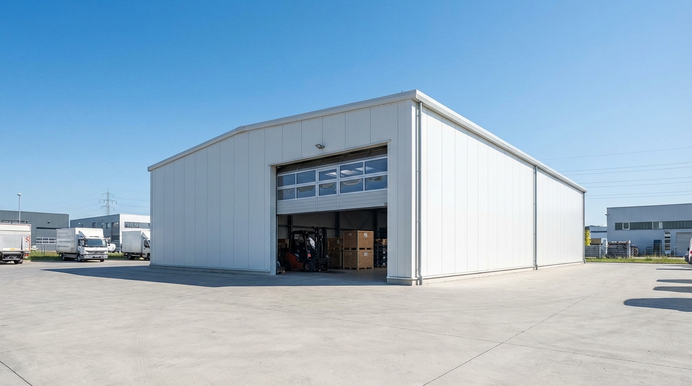 Straight-walled warehouse — optimal solution from 280 $/m²