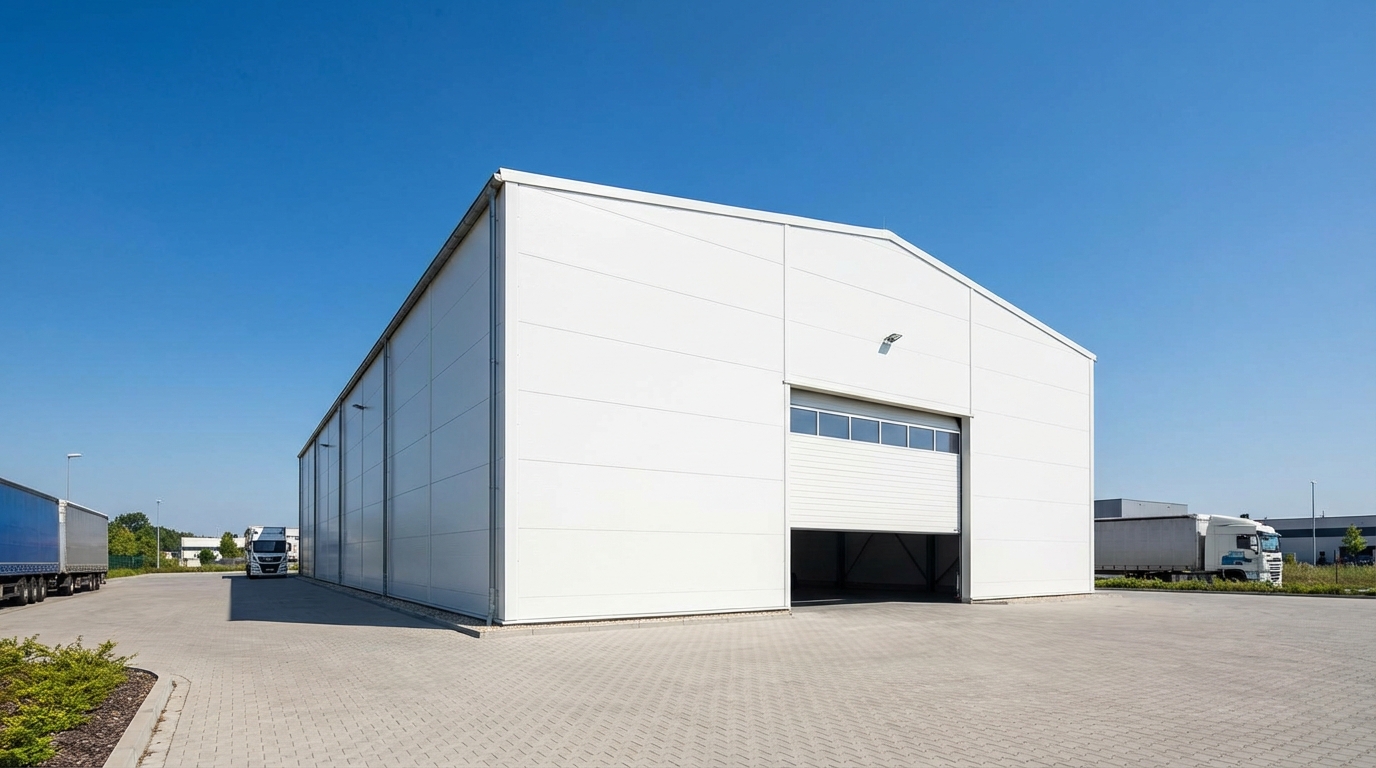 Straight-wall LGSF warehouse — optimal solution from 280 $/m²
